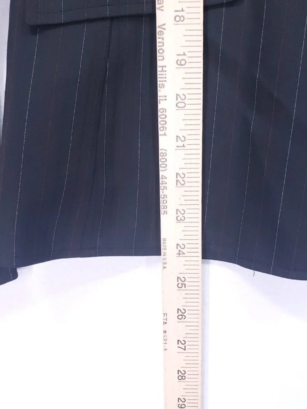 Tahari Arthur S. Striped Blazer Jacket Size 14 Two Button Business Office Black